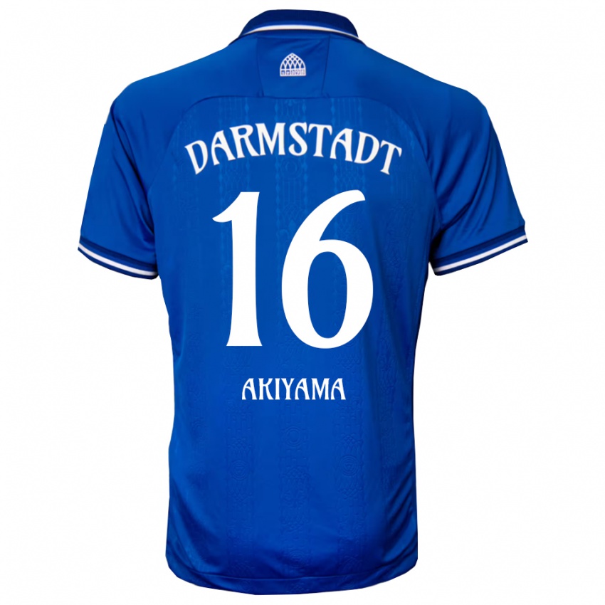 גברים הירוקי אקייאמה #16 כחול לבן ג'רזי ביתית 2025/26 חולצה קצרה