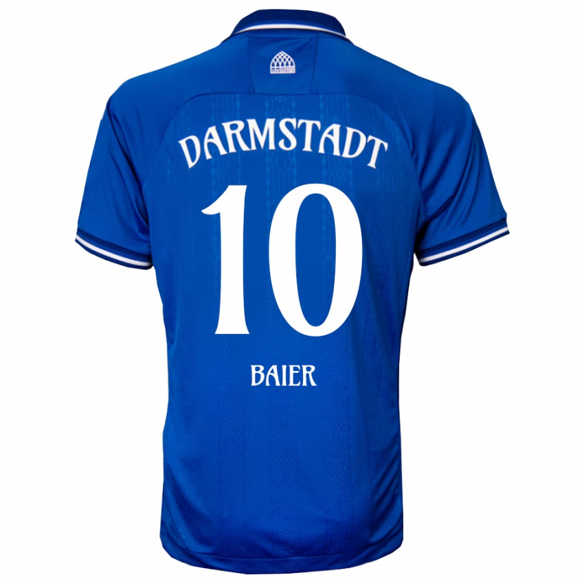 גברים Nico Baier #10 כחול לבן ג'רזי ביתית 2025/26 חולצה קצרה