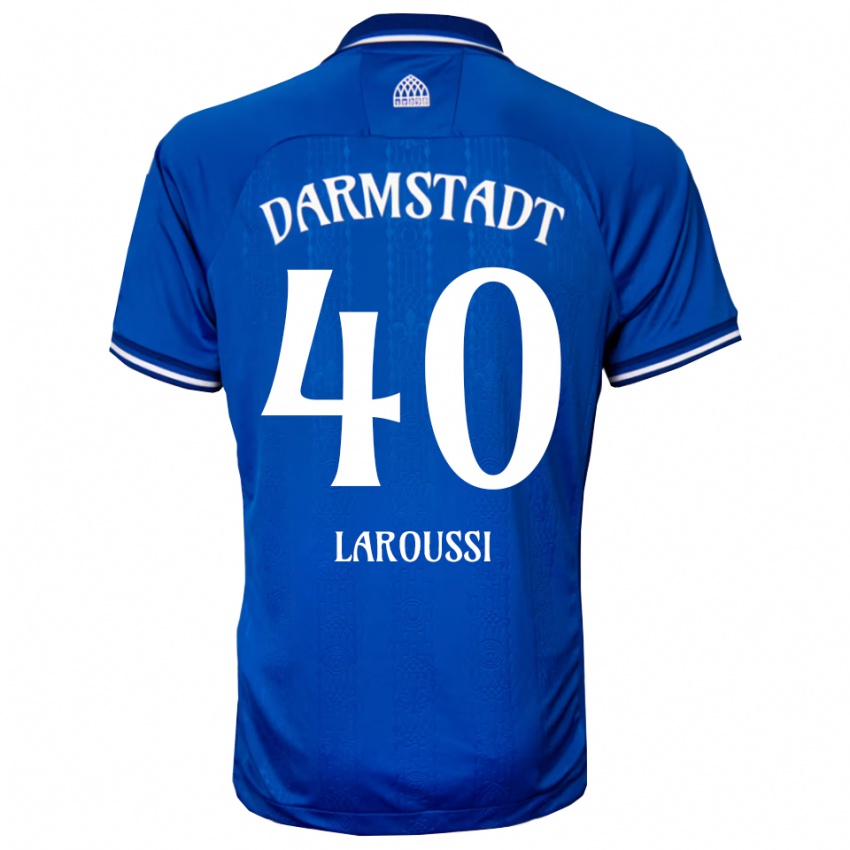 גברים דווין ארון לארוסי #40 כחול לבן ג'רזי ביתית 2025/26 חולצה קצרה