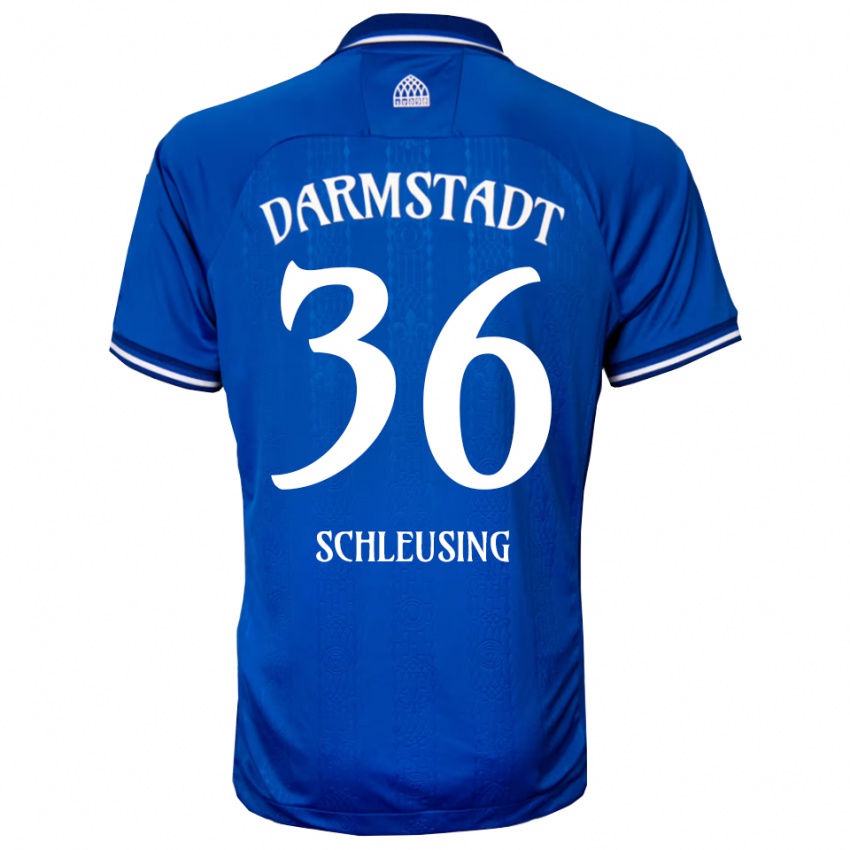 גברים Lenox Schleusing #36 כחול לבן ג'רזי ביתית 2025/26 חולצה קצרה