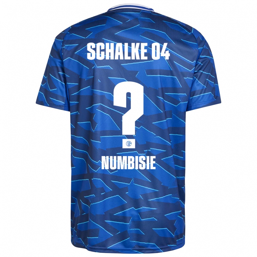 גברים Bruno Numbisie #0 כחול רויאל לבן ג'רזי ביתית 2025/26 חולצה קצרה