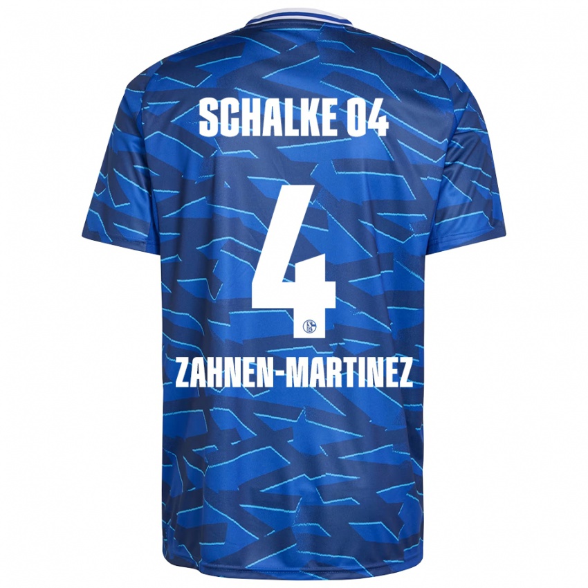 גברים פאבלו זהנן מרטינז #4 כחול רויאל לבן ג'רזי ביתית 2025/26 חולצה קצרה