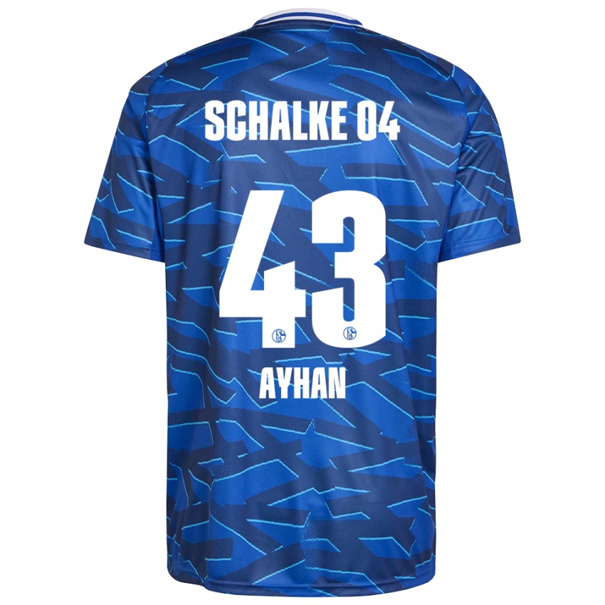 גברים Mertcan Ayhan #43 כחול רויאל לבן ג'רזי ביתית 2025/26 חולצה קצרה