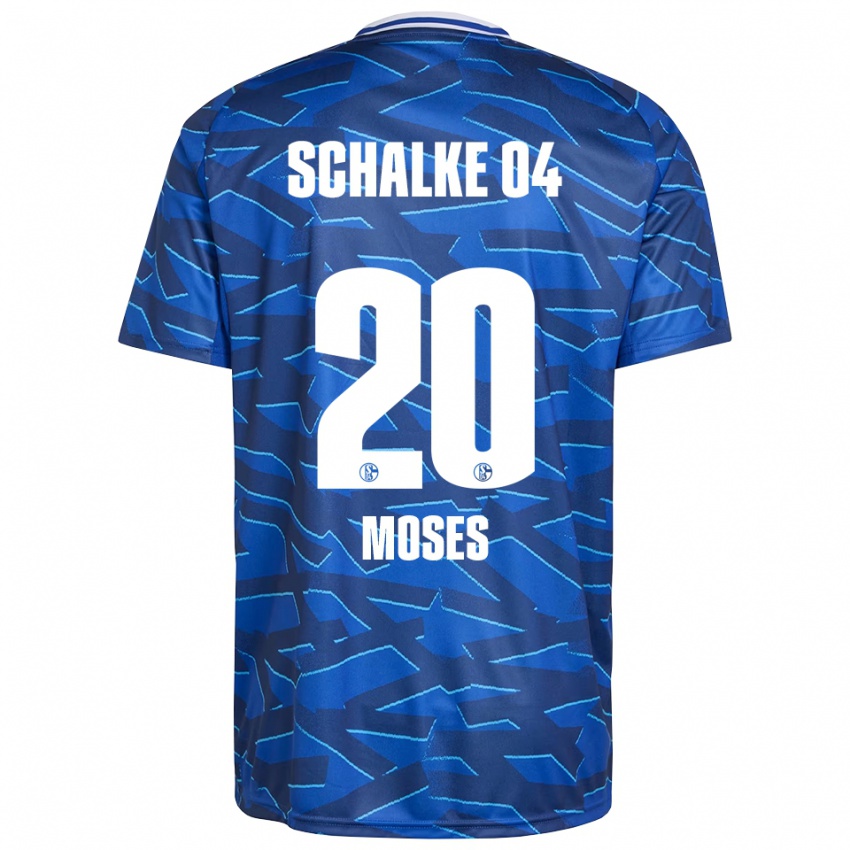 גברים Jennifer Moses #20 כחול רויאל לבן ג'רזי ביתית 2025/26 חולצה קצרה
