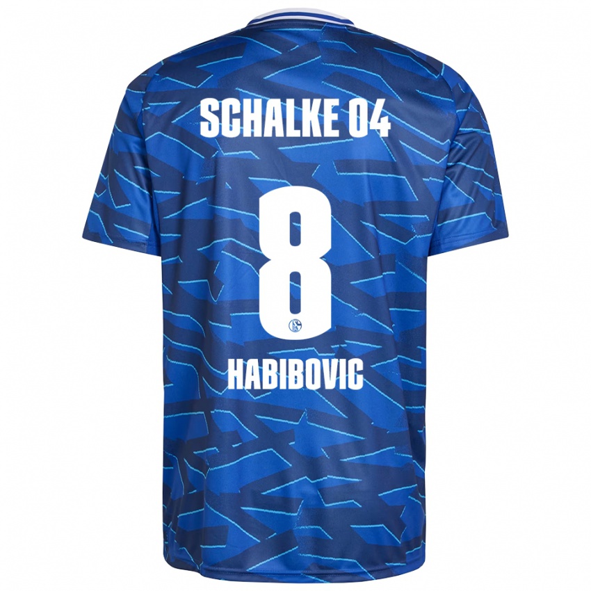 גברים אדינה חביבוביץ' #8 כחול רויאל לבן ג'רזי ביתית 2025/26 חולצה קצרה
