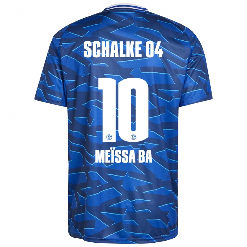 גברים פפה מייסה בה #10 כחול רויאל לבן ג'רזי ביתית 2025/26 חולצה קצרה