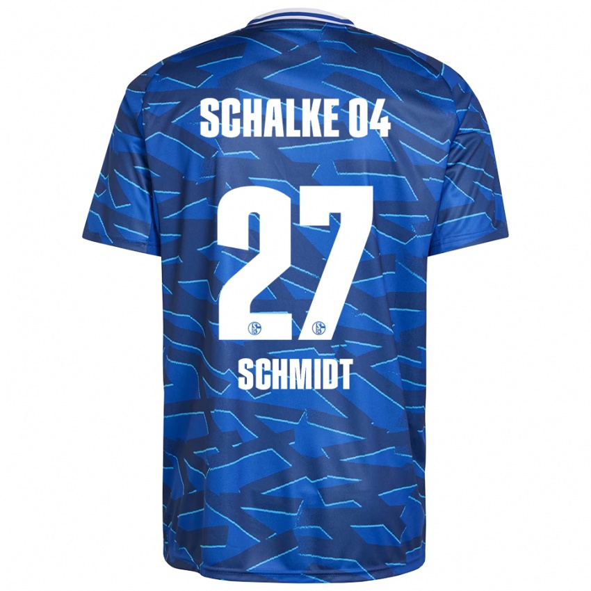 גברים Tim Schmidt #27 כחול רויאל לבן ג'רזי ביתית 2025/26 חולצה קצרה