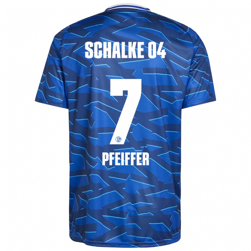גברים Tim Pfeiffer #7 כחול רויאל לבן ג'רזי ביתית 2025/26 חולצה קצרה