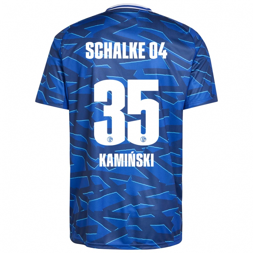 גברים מארסין קמינסקי #35 כחול רויאל לבן ג'רזי ביתית 2025/26 חולצה קצרה