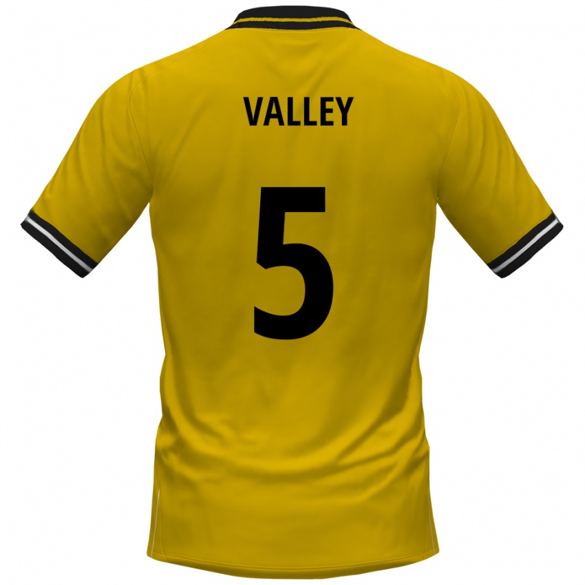 גברים Noah Valley #5 צהוב שחור ג'רזי ביתית 2025/26 חולצה קצרה