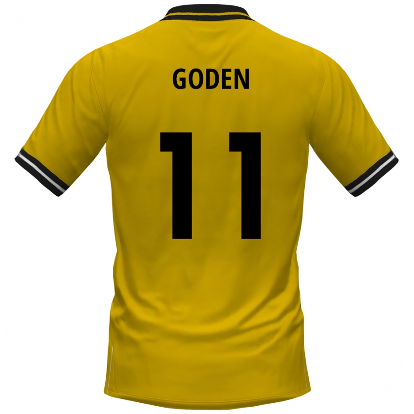 גברים קווין גודן #11 צהוב שחור ג'רזי ביתית 2025/26 חולצה קצרה