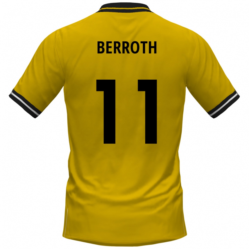 גברים ג׳וליוס קארל ברות #11 צהוב שחור ג'רזי ביתית 2025/26 חולצה קצרה