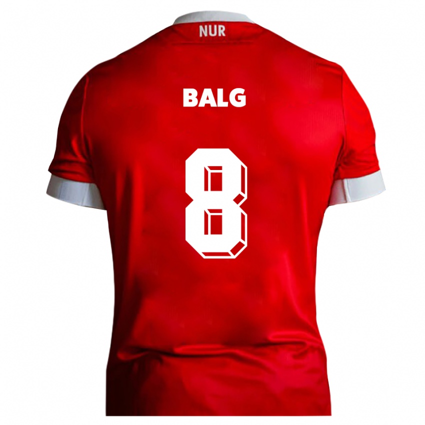 גברים Fabian Balg #8 אדום לבן ג'רזי ביתית 2025/26 חולצה קצרה