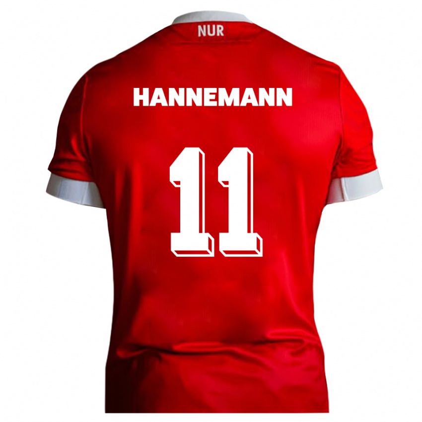 גברים מוריץ האנמן #11 אדום לבן ג'רזי ביתית 2025/26 חולצה קצרה