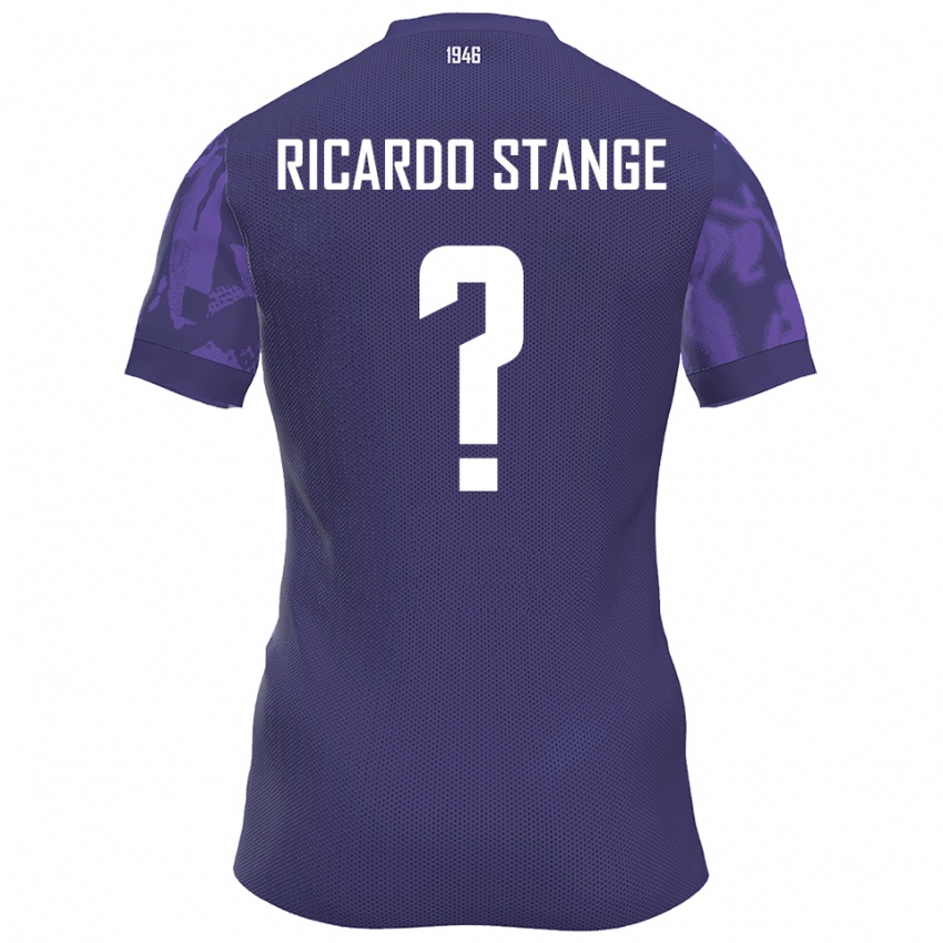 גברים Andres Ricardo Stange #0 סגול לבן ג'רזי ביתית 2025/26 חולצה קצרה