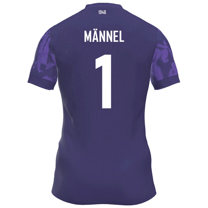 גברים מרטין מנל #1 סגול לבן ג'רזי ביתית 2025/26 חולצה קצרה