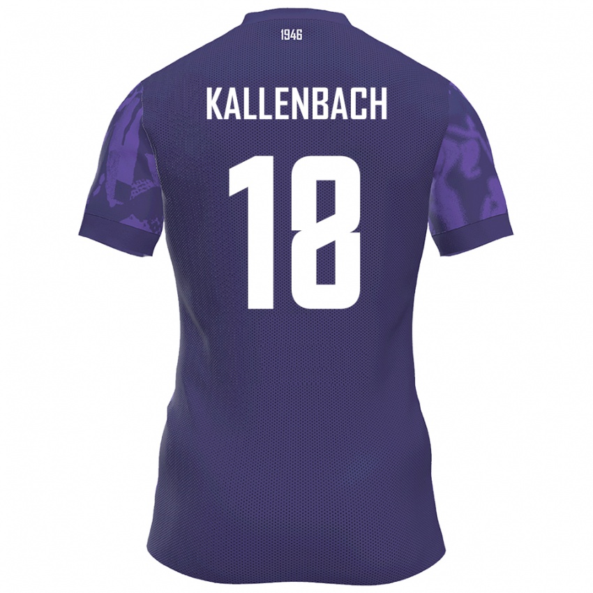 גברים וויליאם קלנבאך #18 סגול לבן ג'רזי ביתית 2025/26 חולצה קצרה