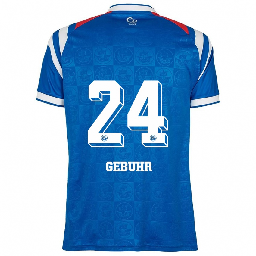 גברים דריו גבור #24 כחול לבן אדום ג'רזי ביתית 2025/26 חולצה קצרה