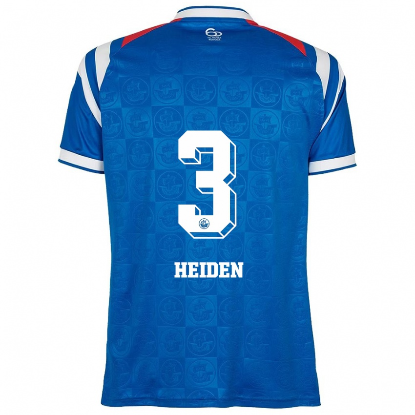 גברים Maximilian Heiden #3 כחול לבן אדום ג'רזי ביתית 2025/26 חולצה קצרה