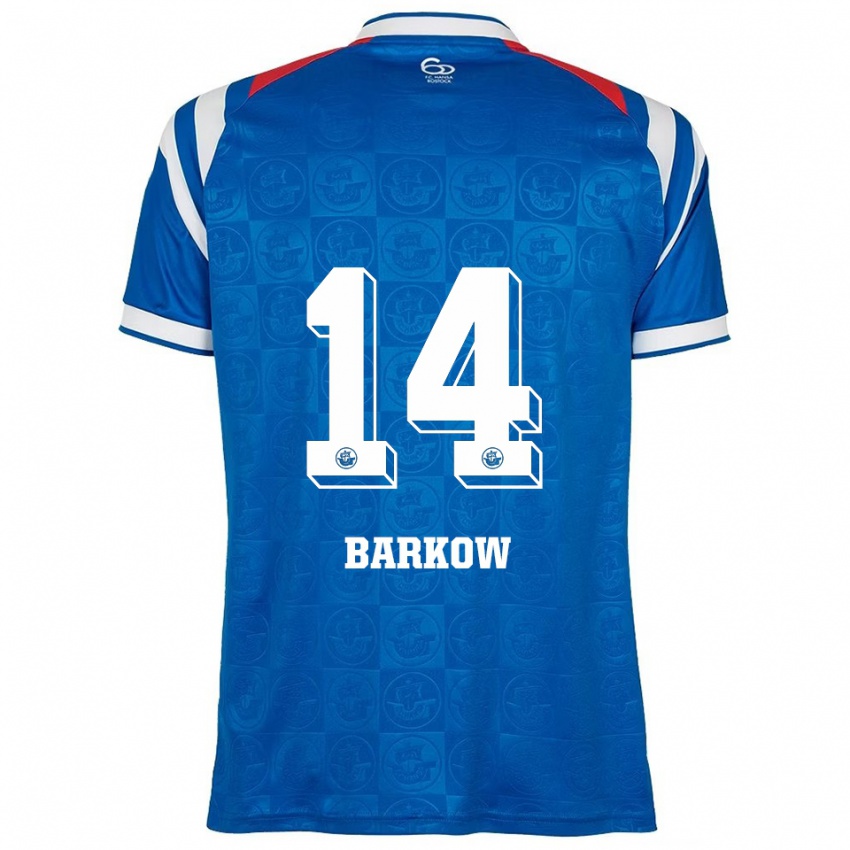 גברים Louis Barkow #14 כחול לבן אדום ג'רזי ביתית 2025/26 חולצה קצרה