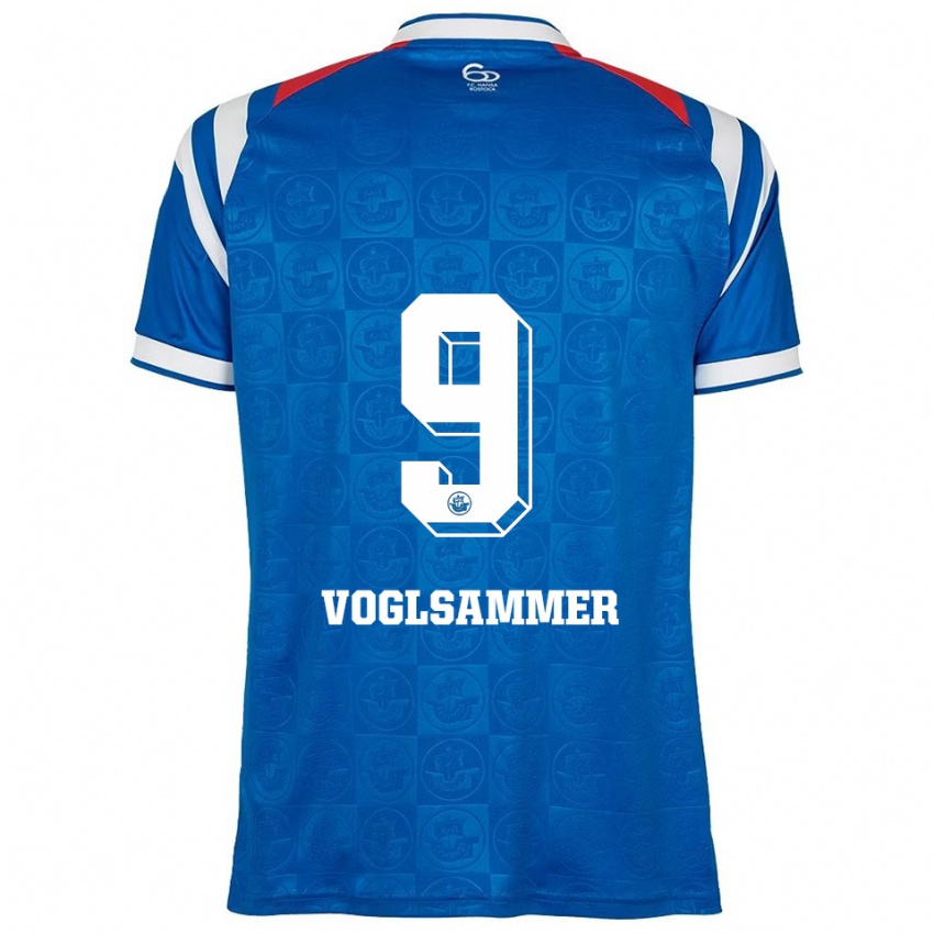 גברים Andreas Voglsammer #9 כחול לבן אדום ג'רזי ביתית 2025/26 חולצה קצרה