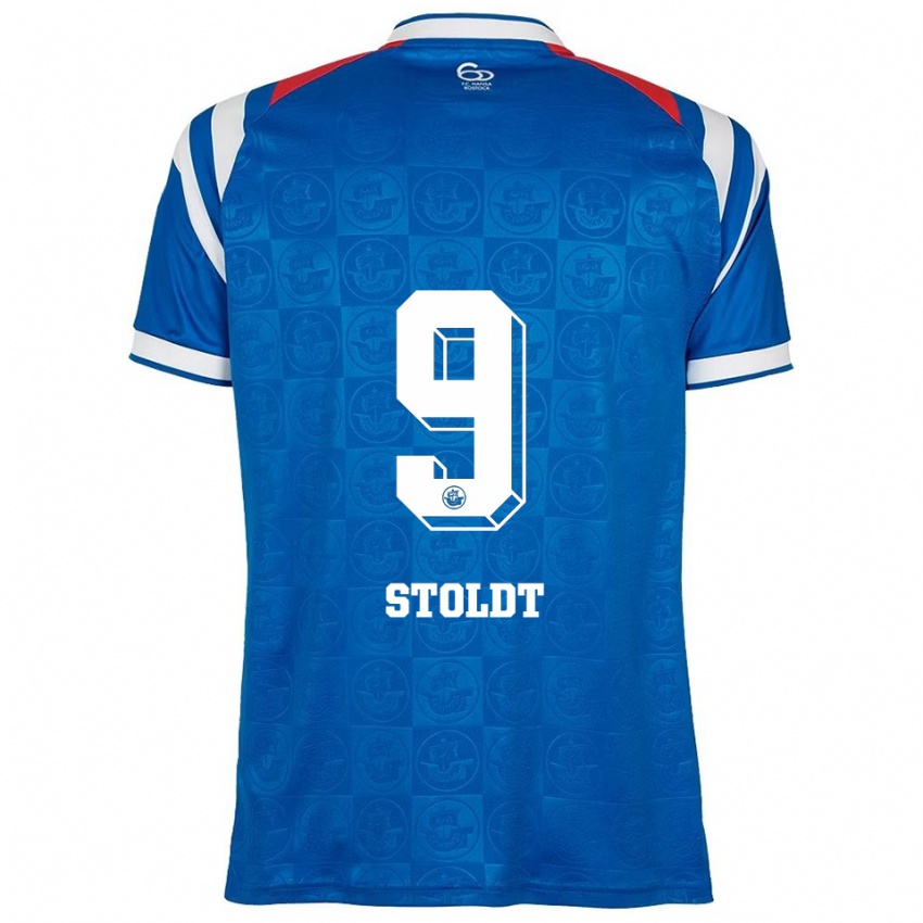 גברים לוקה סטולדט #9 כחול לבן אדום ג'רזי ביתית 2025/26 חולצה קצרה