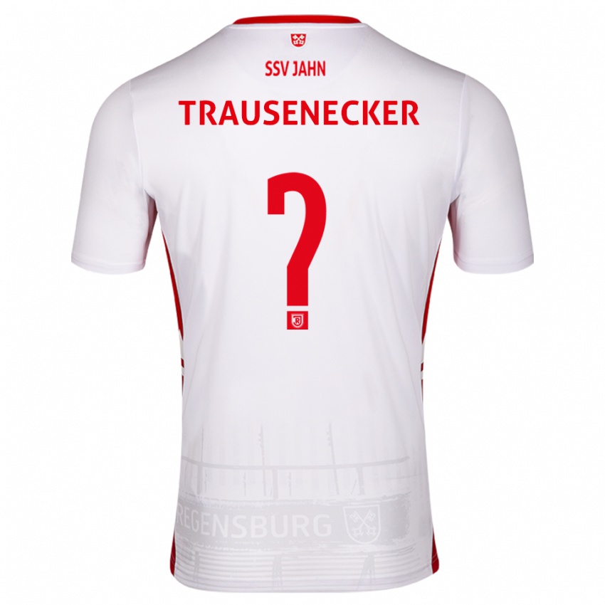 גברים Bastian Trausenecker #0 לבן אדום ג'רזי ביתית 2025/26 חולצה קצרה