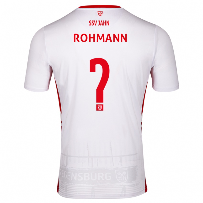 גברים Jonas Rohmann #0 לבן אדום ג'רזי ביתית 2025/26 חולצה קצרה