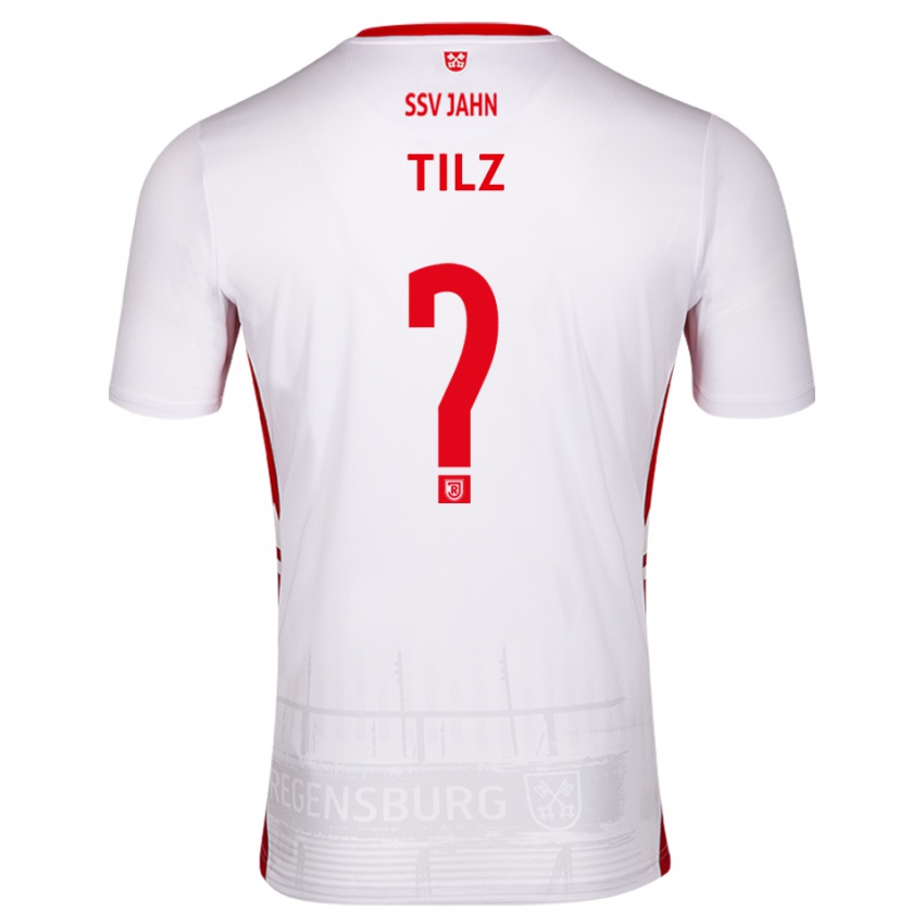 גברים Julius Tilz #0 לבן אדום ג'רזי ביתית 2025/26 חולצה קצרה