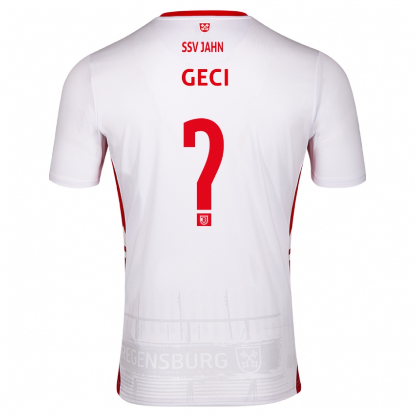 גברים Diljan Geci #0 לבן אדום ג'רזי ביתית 2025/26 חולצה קצרה