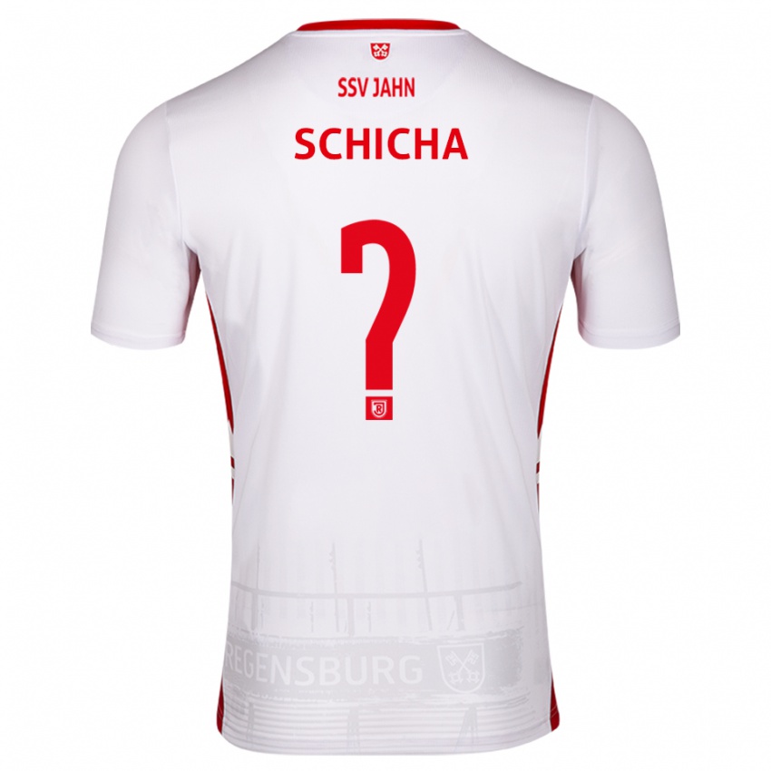 גברים Niklas Schicha #0 לבן אדום ג'רזי ביתית 2025/26 חולצה קצרה