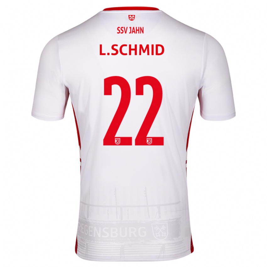 גברים Lenny Schmid #22 לבן אדום ג'רזי ביתית 2025/26 חולצה קצרה