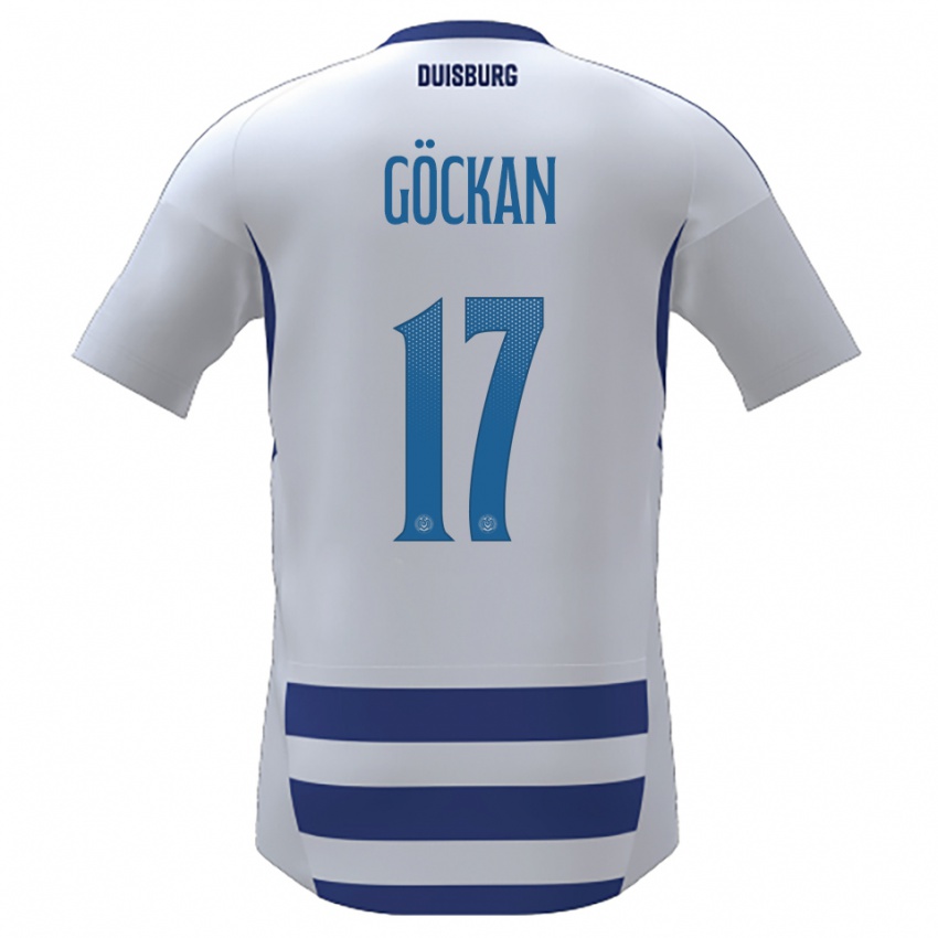 גברים Mert Göckan #17 לבן כחול ג'רזי ביתית 2025/26 חולצה קצרה