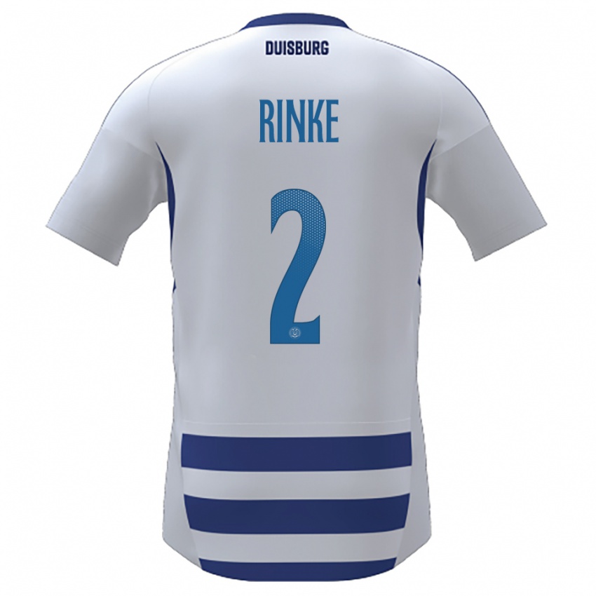 גברים אולה רינקה #2 לבן כחול ג'רזי ביתית 2025/26 חולצה קצרה