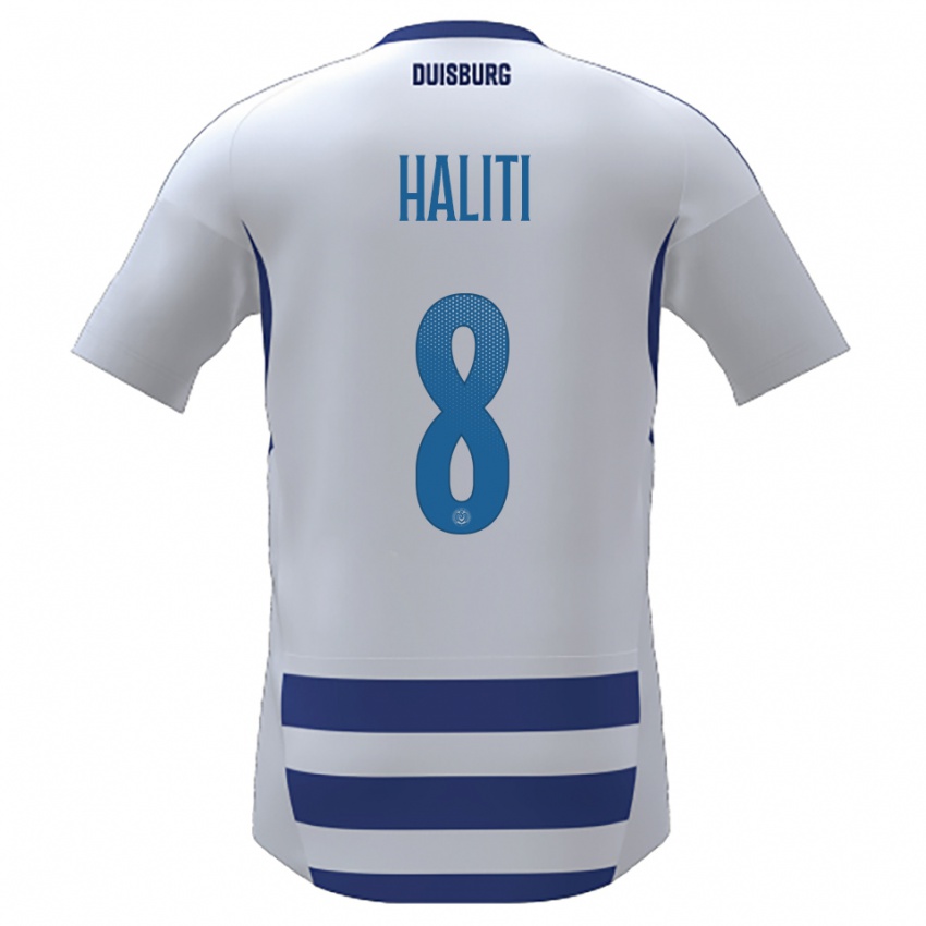 גברים לנרט הליטי #8 לבן כחול ג'רזי ביתית 2025/26 חולצה קצרה