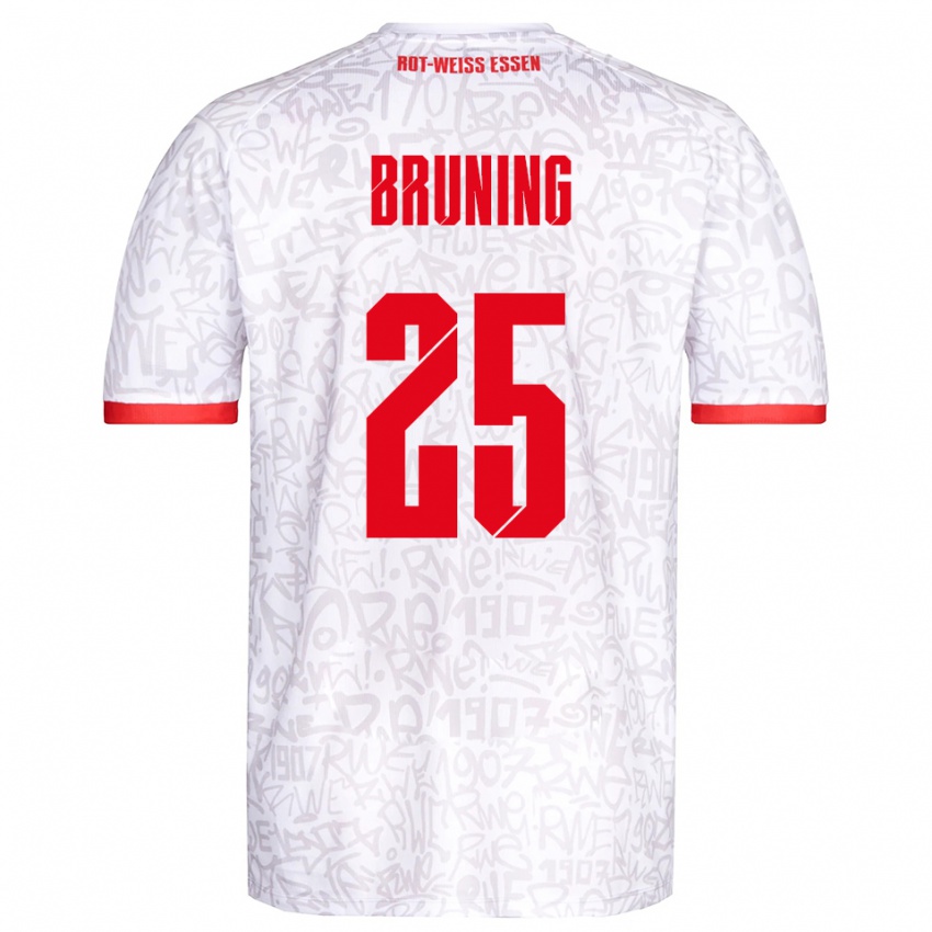 גברים מאלטה ברינינג #25 לבן אדום ג'רזי ביתית 2025/26 חולצה קצרה