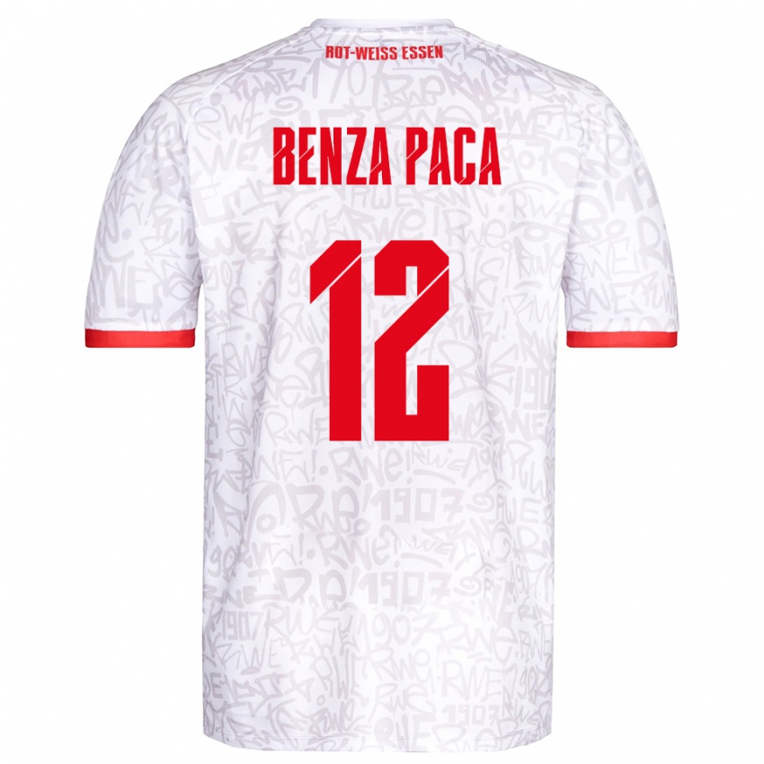 גברים Lynes Benza Paca #12 לבן אדום ג'רזי ביתית 2025/26 חולצה קצרה