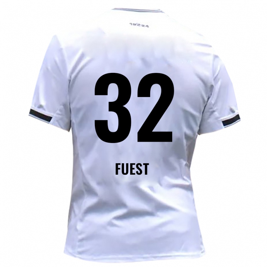 גברים Julian Fuest #32 לבן אדום ג'רזי ביתית 2025/26 חולצה קצרה