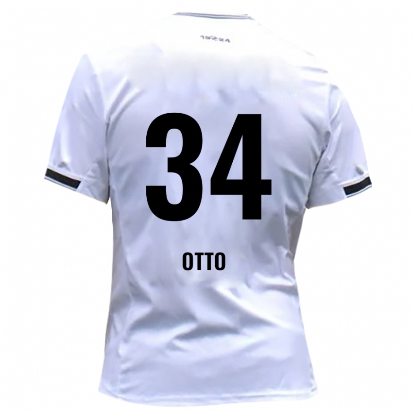 גברים פין אוטו #34 לבן אדום ג'רזי ביתית 2025/26 חולצה קצרה