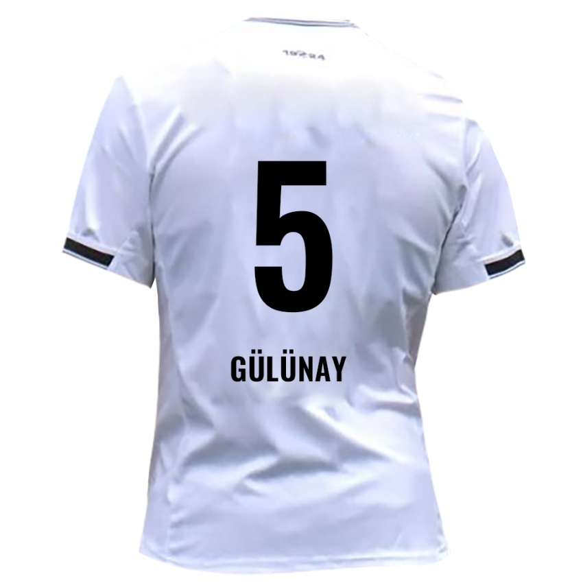 גברים Louis Gülünay #5 לבן אדום ג'רזי ביתית 2025/26 חולצה קצרה