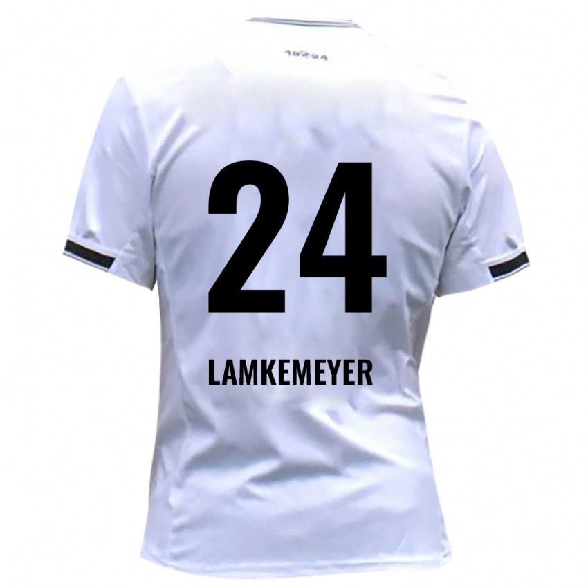 גברים Moritz Lamkemeyer #24 לבן אדום ג'רזי ביתית 2025/26 חולצה קצרה