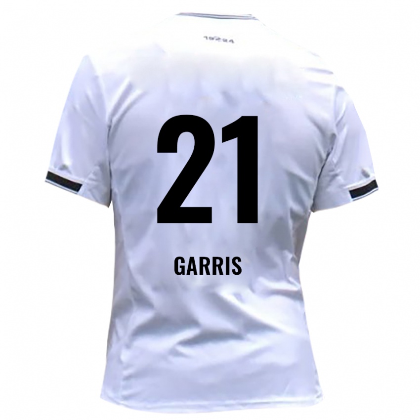 גברים Jaden-Romero Garris #21 לבן אדום ג'רזי ביתית 2025/26 חולצה קצרה