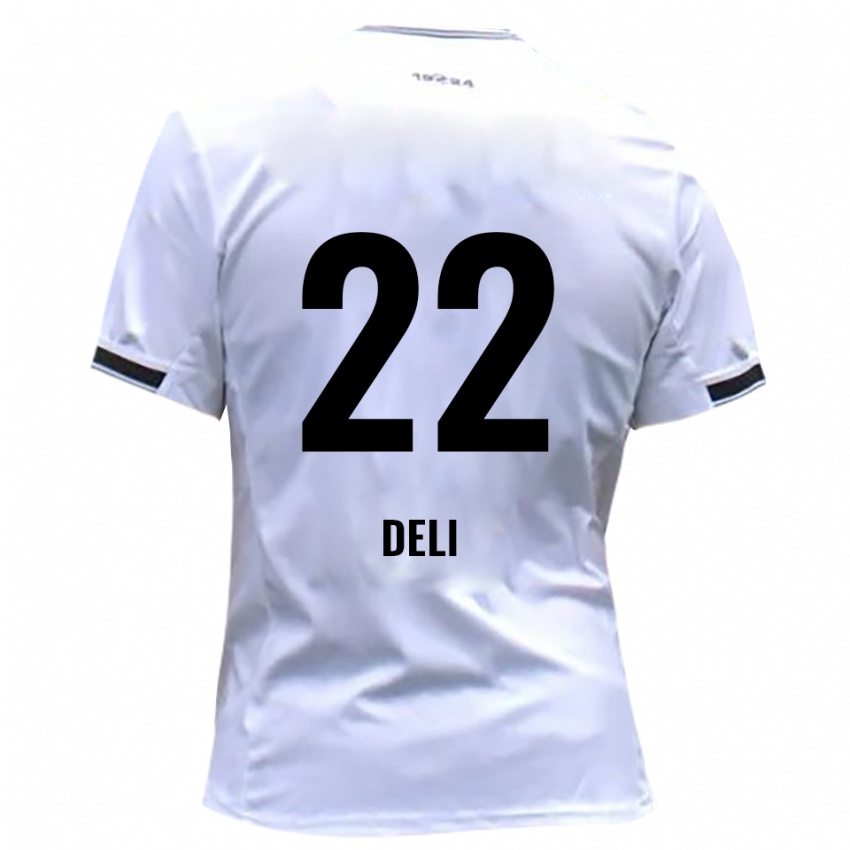 גברים Levin Deli #22 לבן אדום ג'רזי ביתית 2025/26 חולצה קצרה