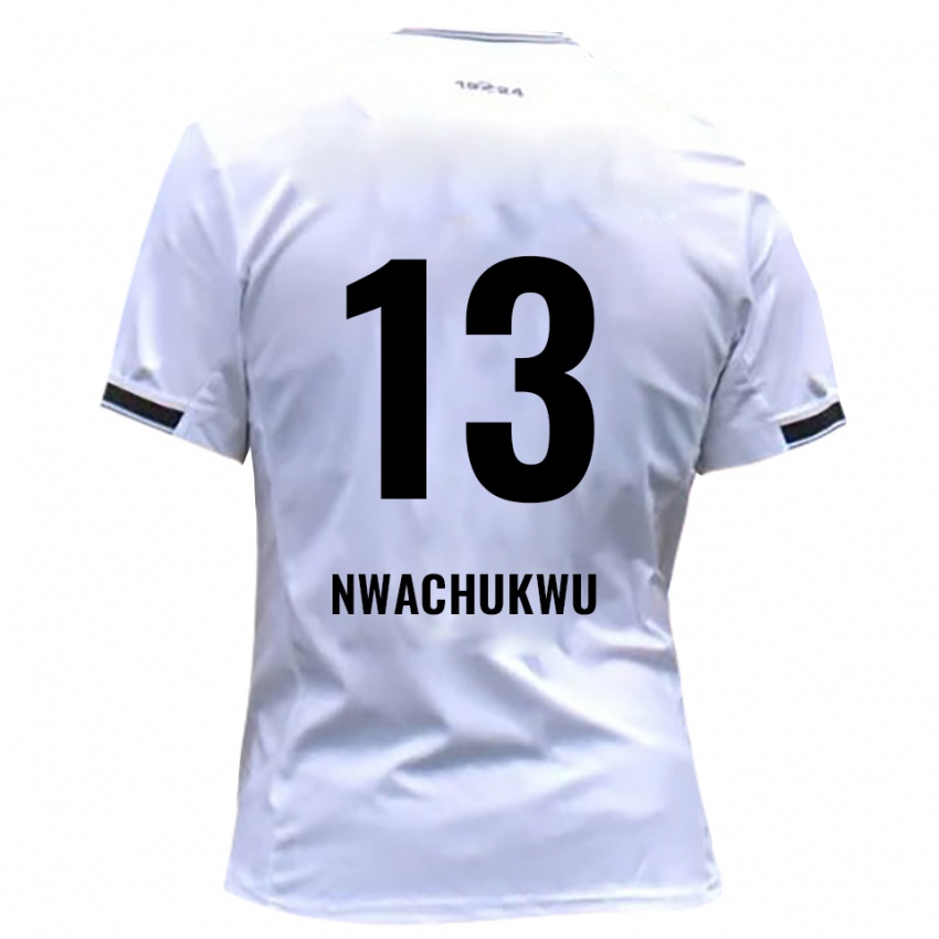 גברים Isaak Nwachukwu #13 לבן אדום ג'רזי ביתית 2025/26 חולצה קצרה