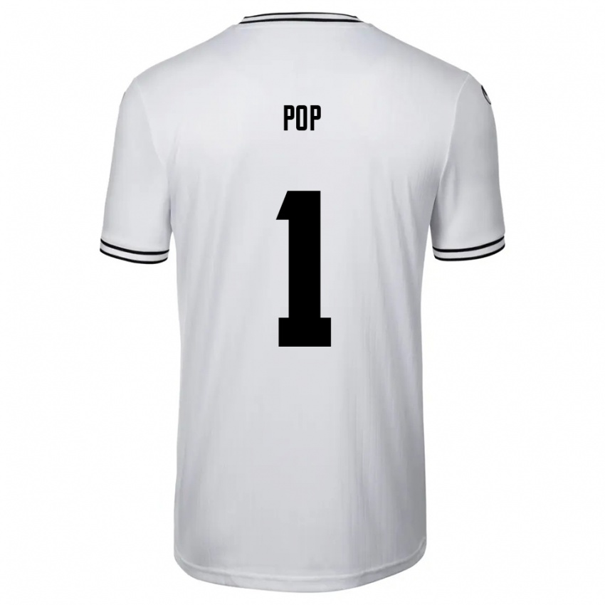 גברים Nico Pop #1 לבן שחור ג'רזי ביתית 2025/26 חולצה קצרה