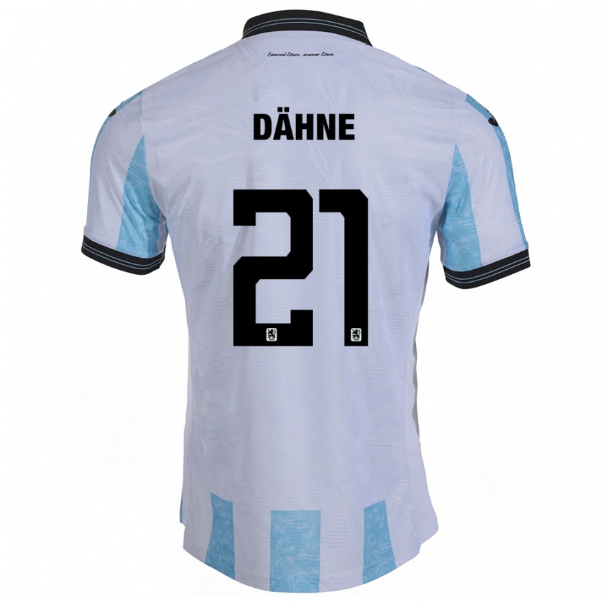 גברים תומאס דנה #21 לבן תכלת ג'רזי ביתית 2025/26 חולצה קצרה