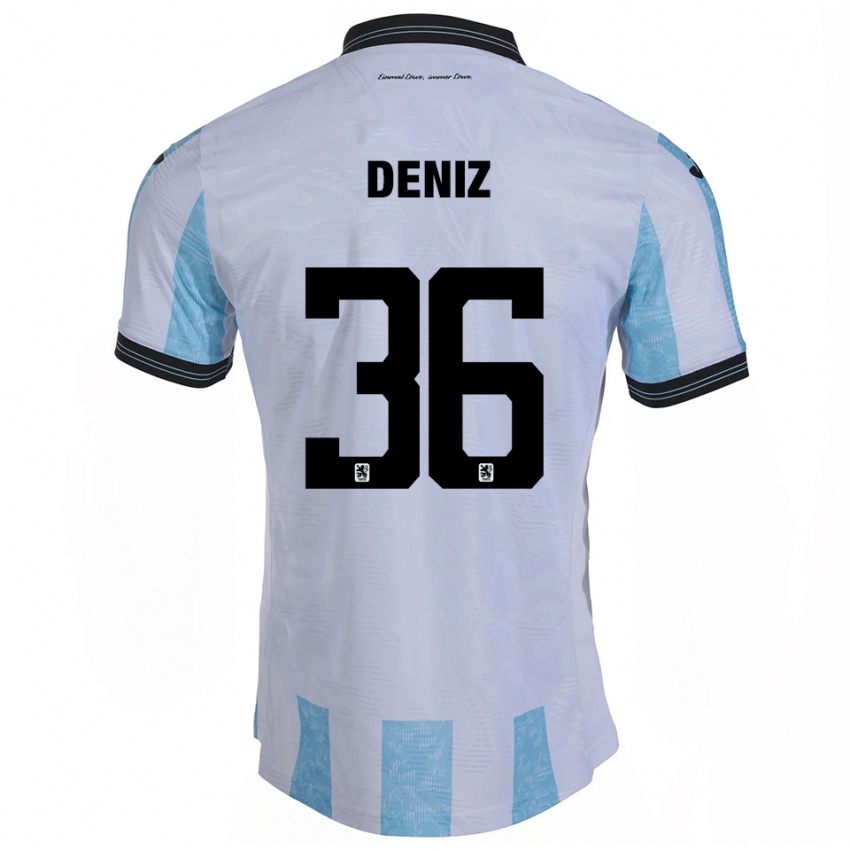 גברים טונאי דניז #36 לבן תכלת ג'רזי ביתית 2025/26 חולצה קצרה