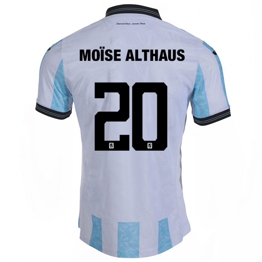 גברים סמואל מואיז אלטהאוס #20 לבן תכלת ג'רזי ביתית 2025/26 חולצה קצרה