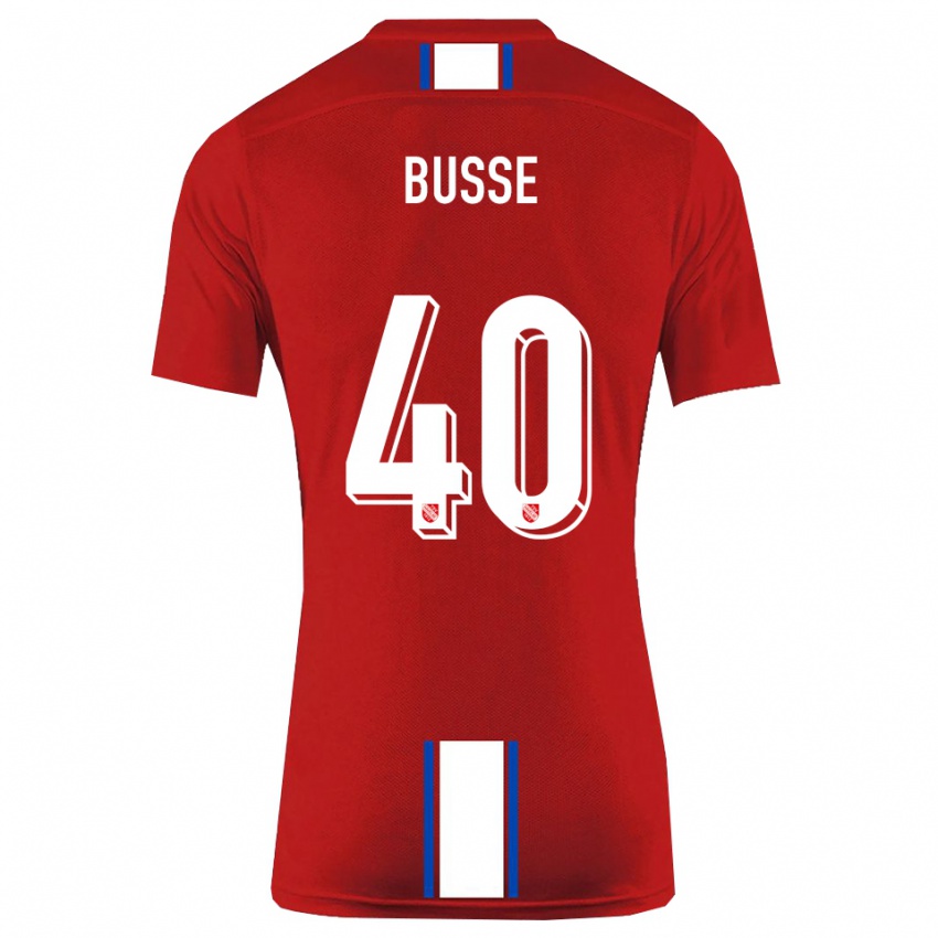 גברים ג׳ונה בוסה #40 אדום לבן ג'רזי ביתית 2025/26 חולצה קצרה