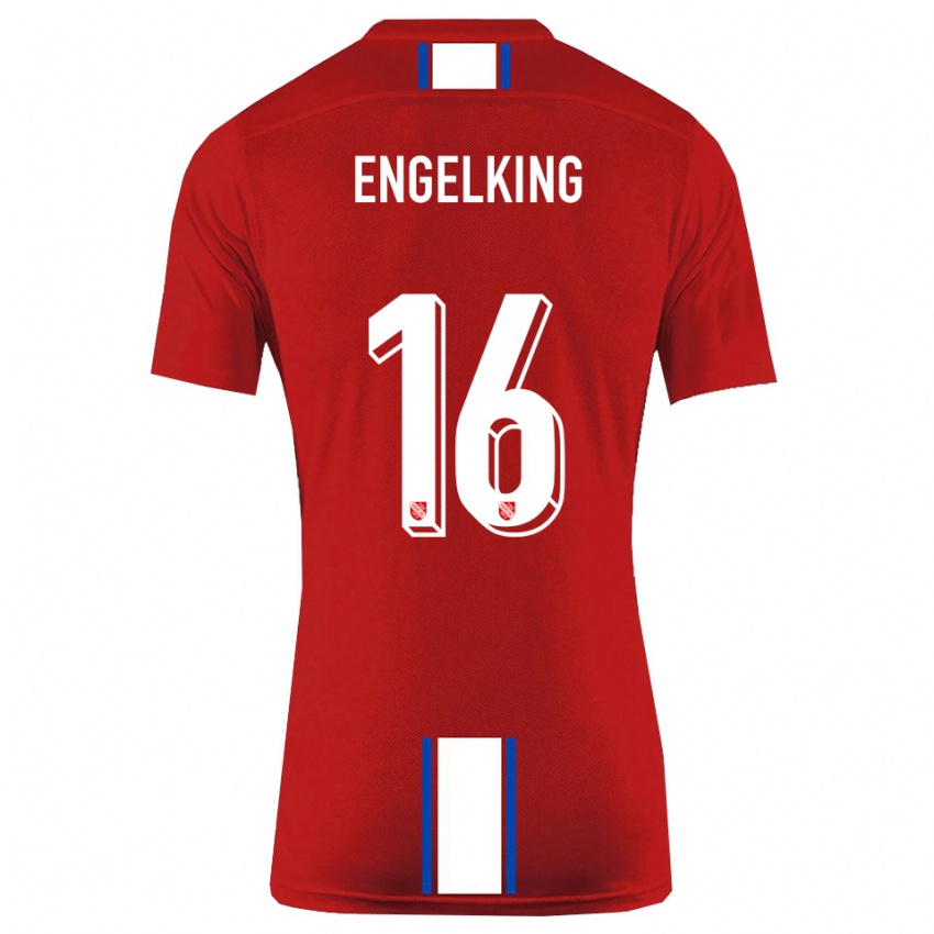 גברים טורבן אנגלקינג #16 אדום לבן ג'רזי ביתית 2025/26 חולצה קצרה